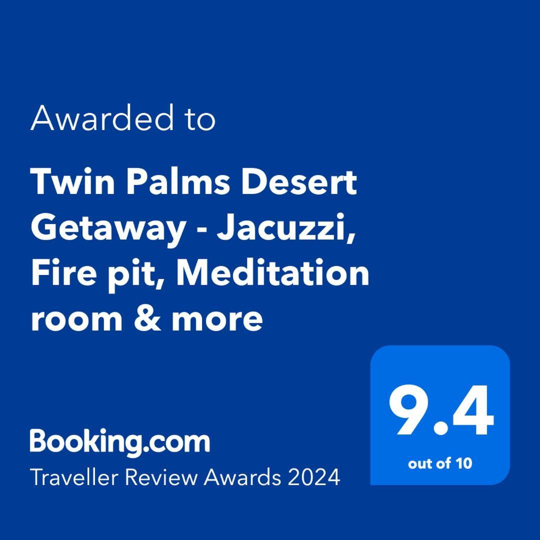 ג'ושואה טרי Twin Palms Desert Getaway - Jacuzzi, Fire Pit, Meditation Room & More מראה חיצוני תמונה