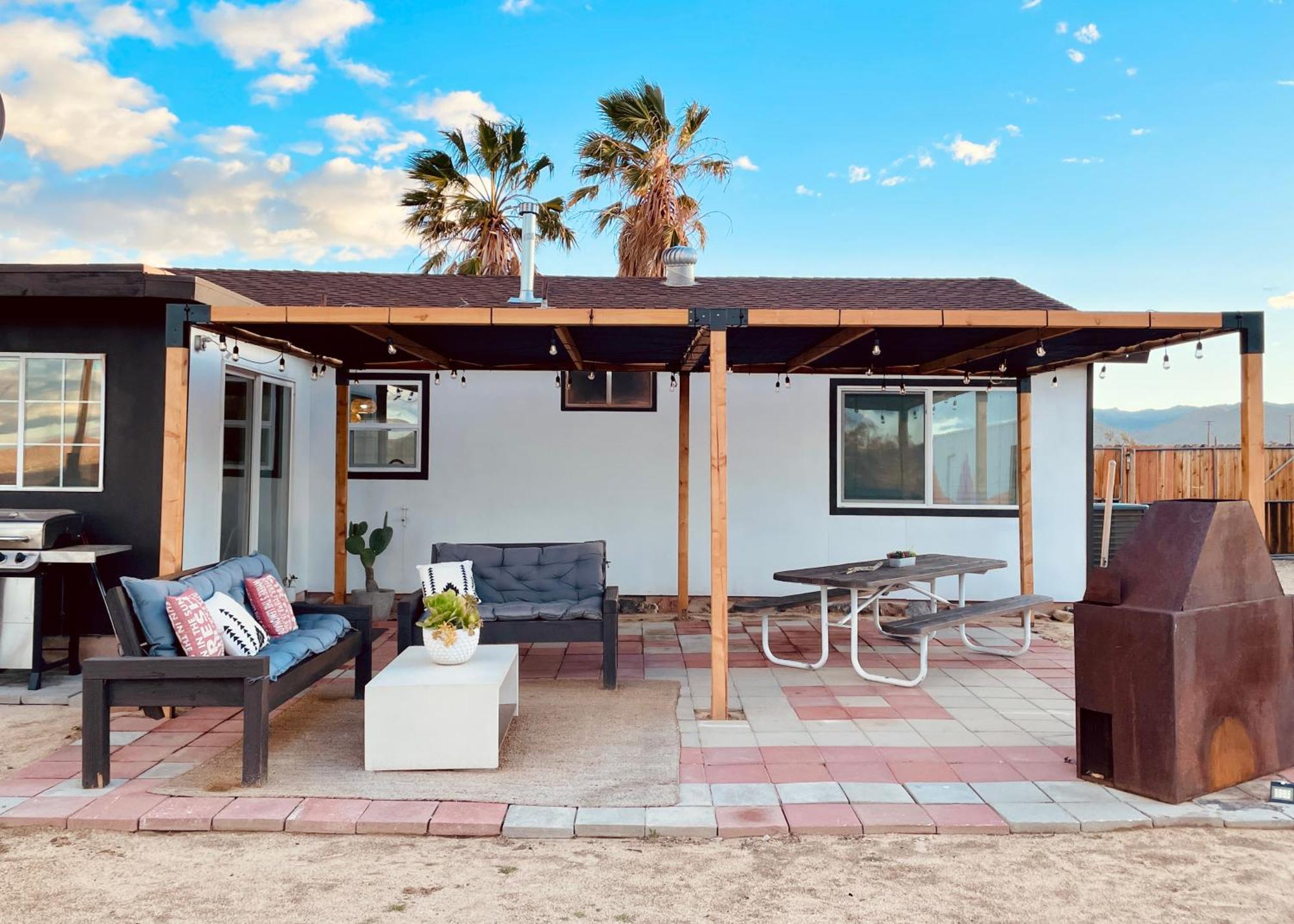 ג'ושואה טרי Twin Palms Desert Getaway - Jacuzzi, Fire Pit, Meditation Room & More מראה חיצוני תמונה