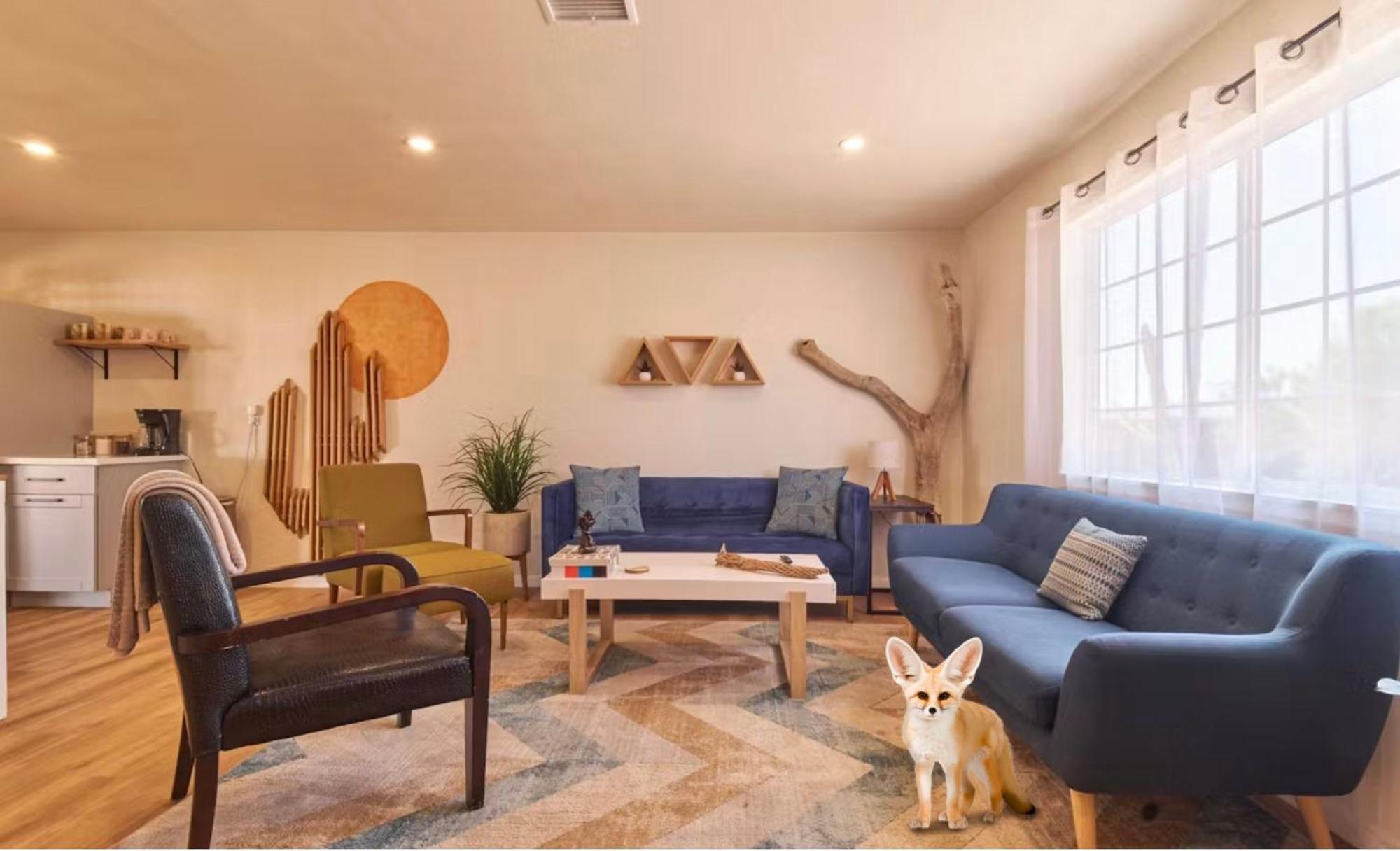 ג'ושואה טרי Twin Palms Desert Getaway - Jacuzzi, Fire Pit, Meditation Room & More מראה חיצוני תמונה